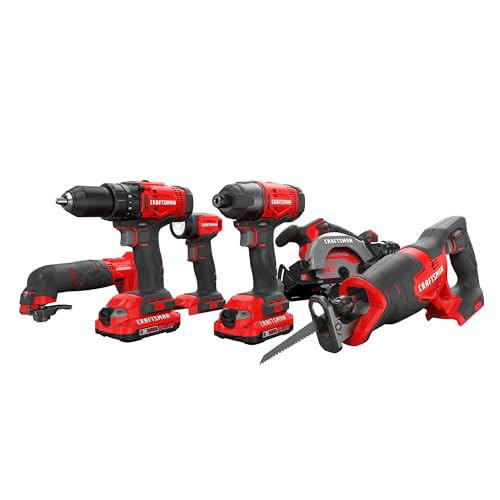 CRAFTSMAN V20 Cordless 6-Tool Combo Kit Only
