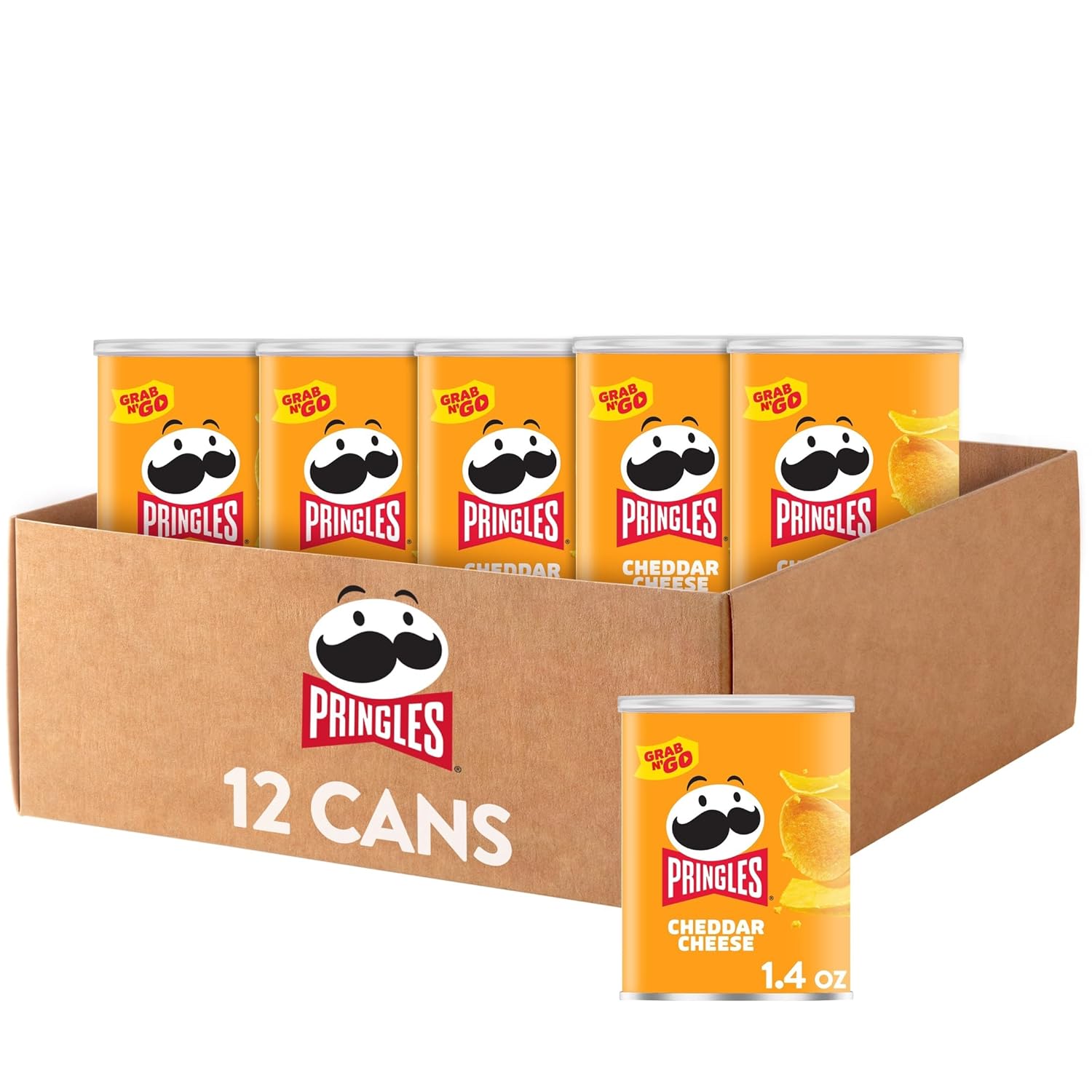 Pringles Grab N’ Go Cheddar Cheese (12 Cans) Only