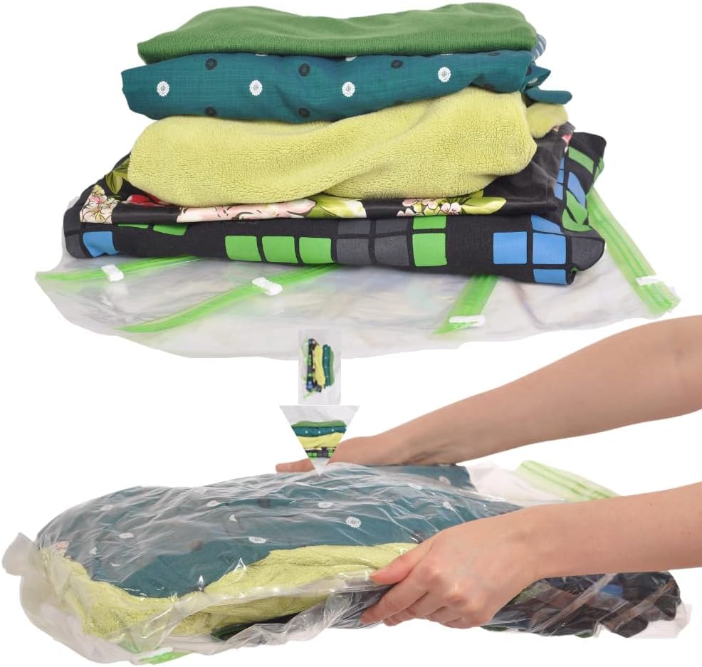 The Chestnut 8 Travel Space Saver Bags - No Vacuum or Pump - deal at Amazon
