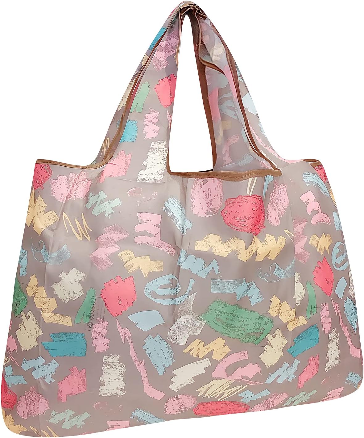 allydrew Large Foldable Tote Nylon Reusable Grocery Bags, Co deal at Amazon