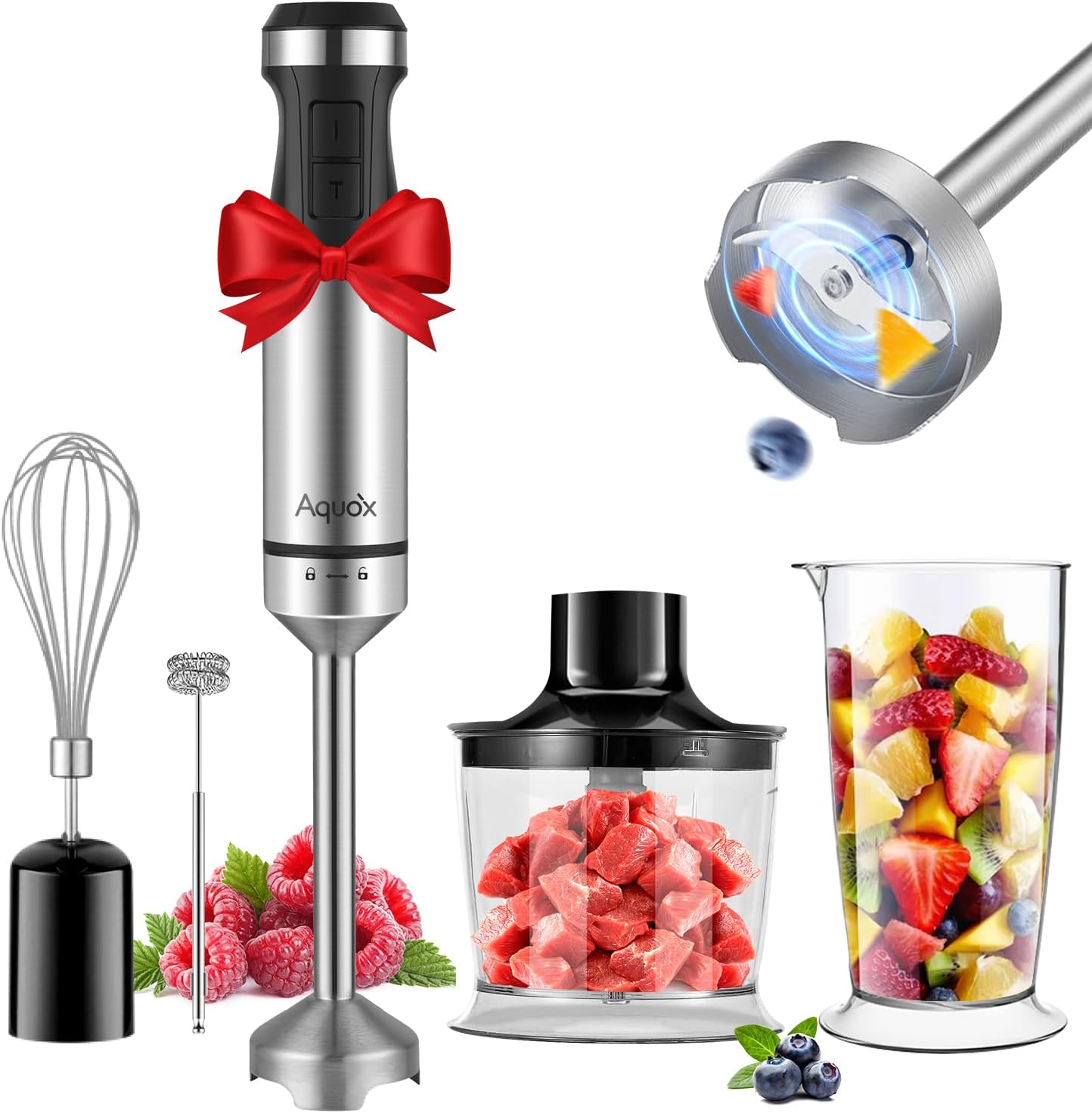 Immersion Blender 5 in 1 Handheld Blender 1500W, 20 Speed Mo deal at Amazon
