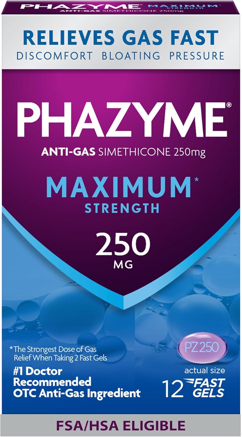 Phazyme Gas Relief, Maximum* Strength Gas and Bloating Relie deal at Amazon