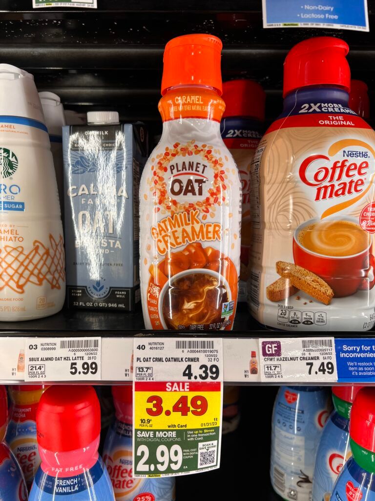 Planet Oat Dairy-Free Oatmilk Creamer Caramel Free at Kroger