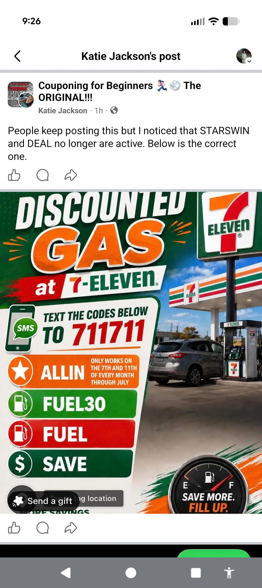 Save on Gas at 7-Eleven on Select Dates
