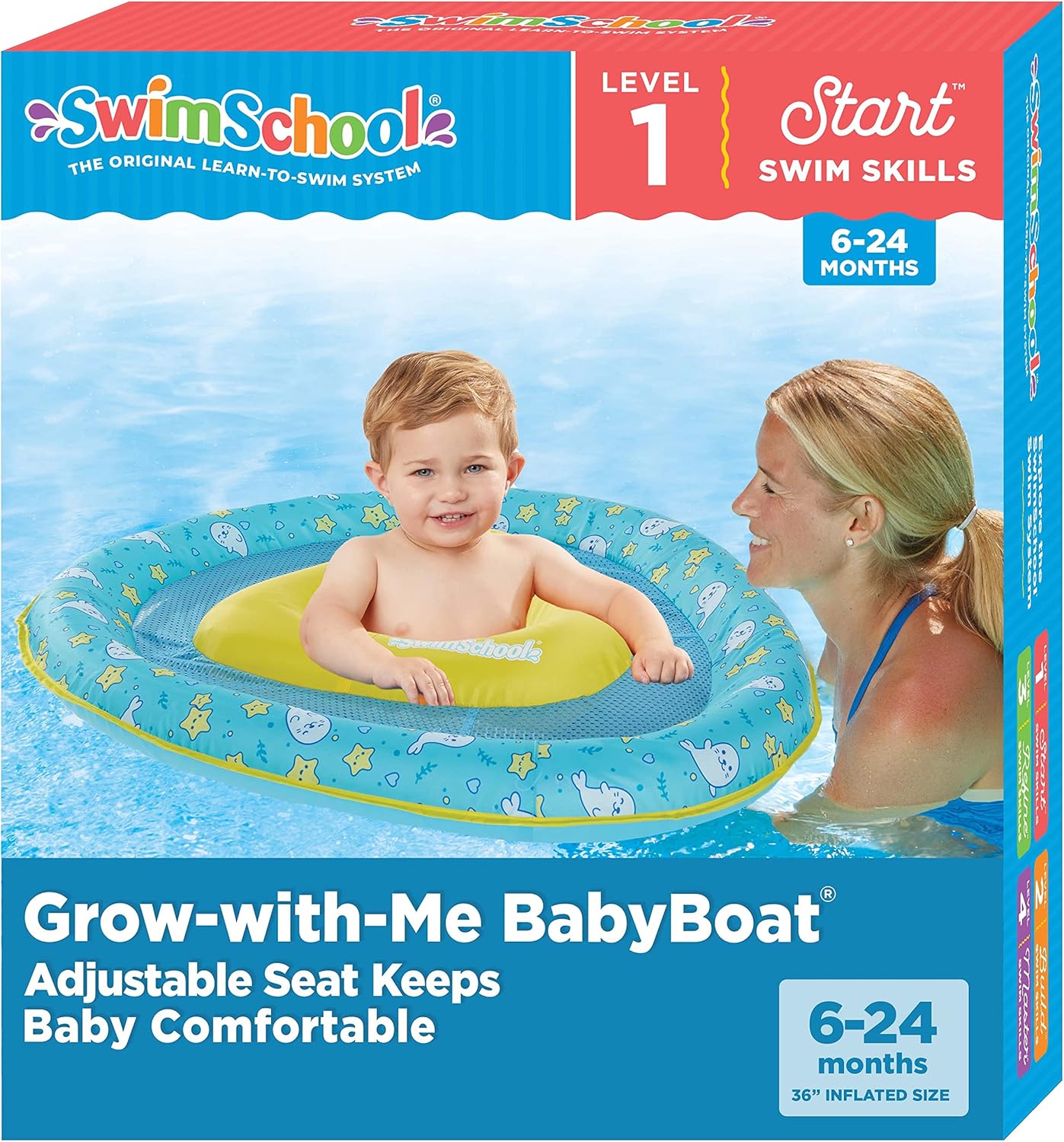 SwimSchool Lil’ Otter Baby Pool Float - 6-24 Months - Infant deal at Amazon