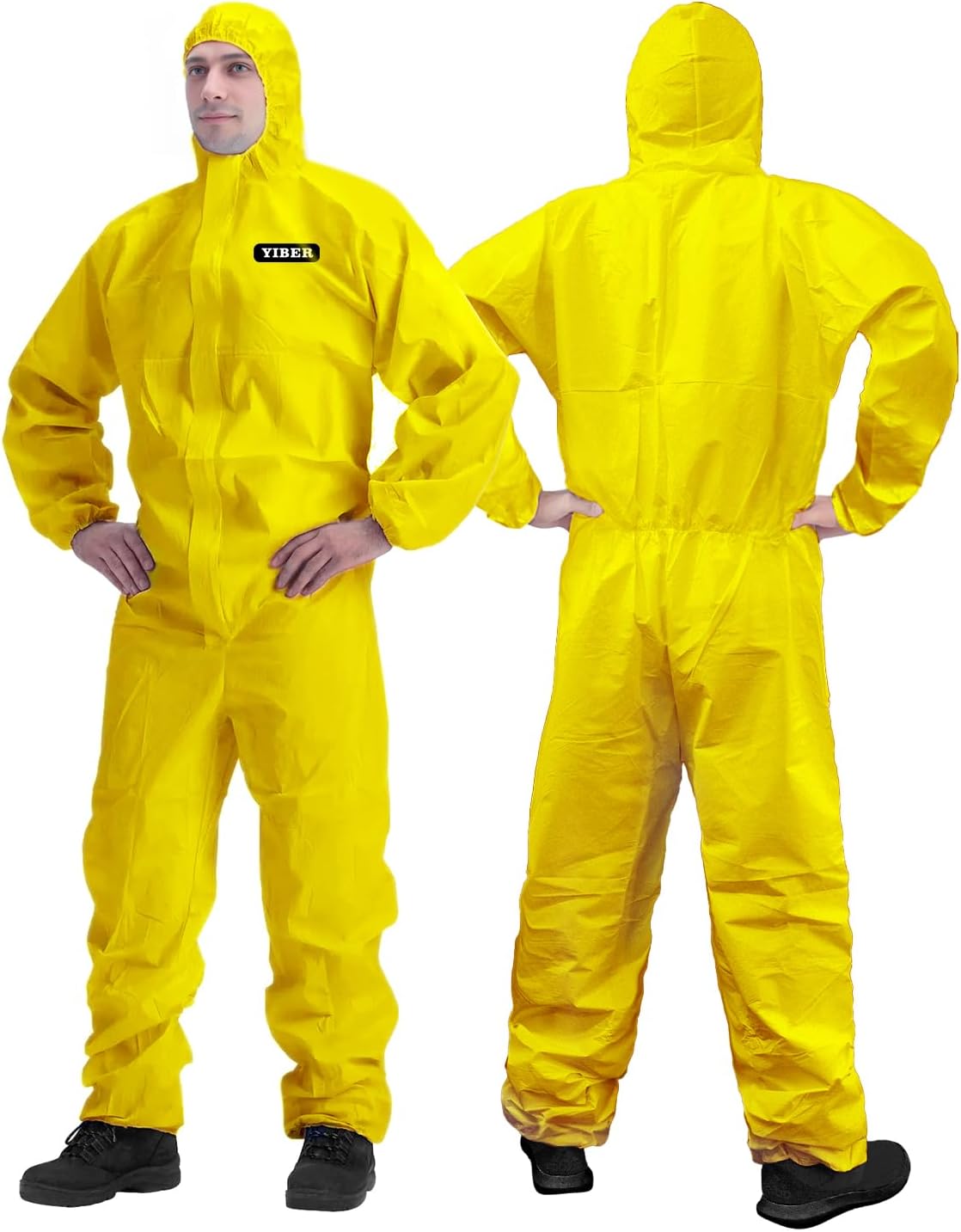 YIBER Hazmat Suit Disposable Coverall | Full Body Painters S deal at Amazon