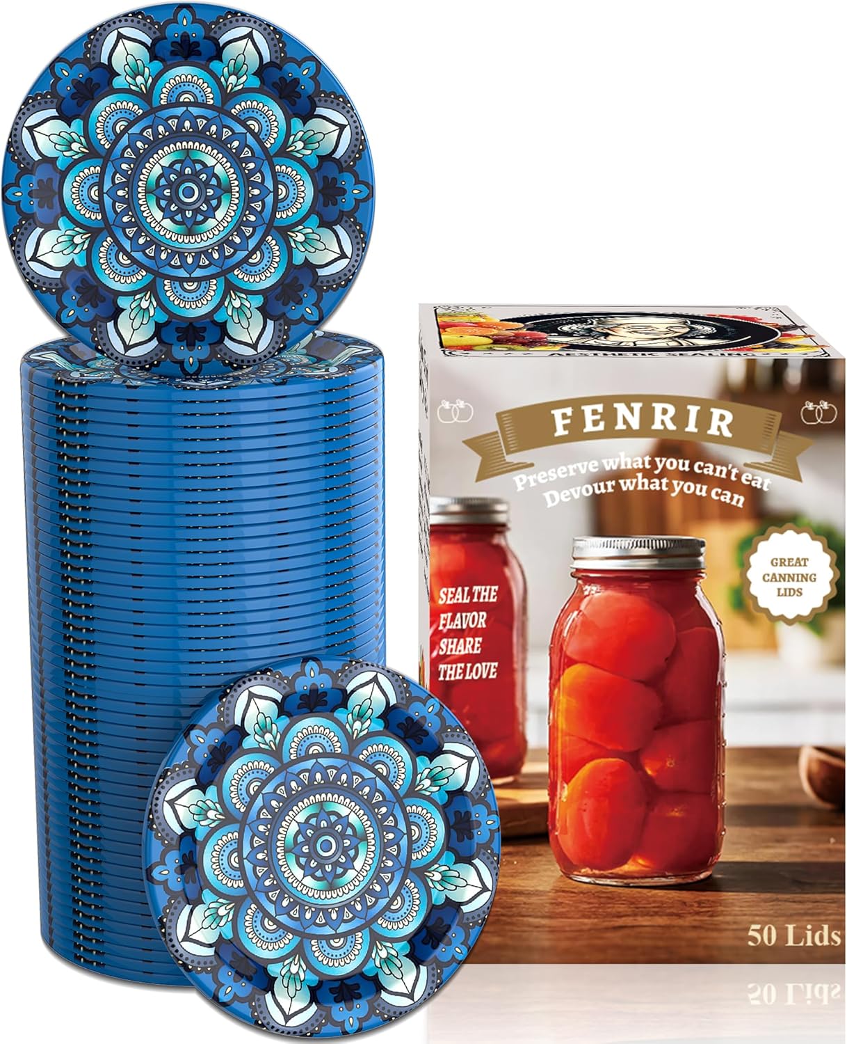 50Pcs Canning Lids Regular Mouth, Superb Canning Lids Not Ea deal at Amazon