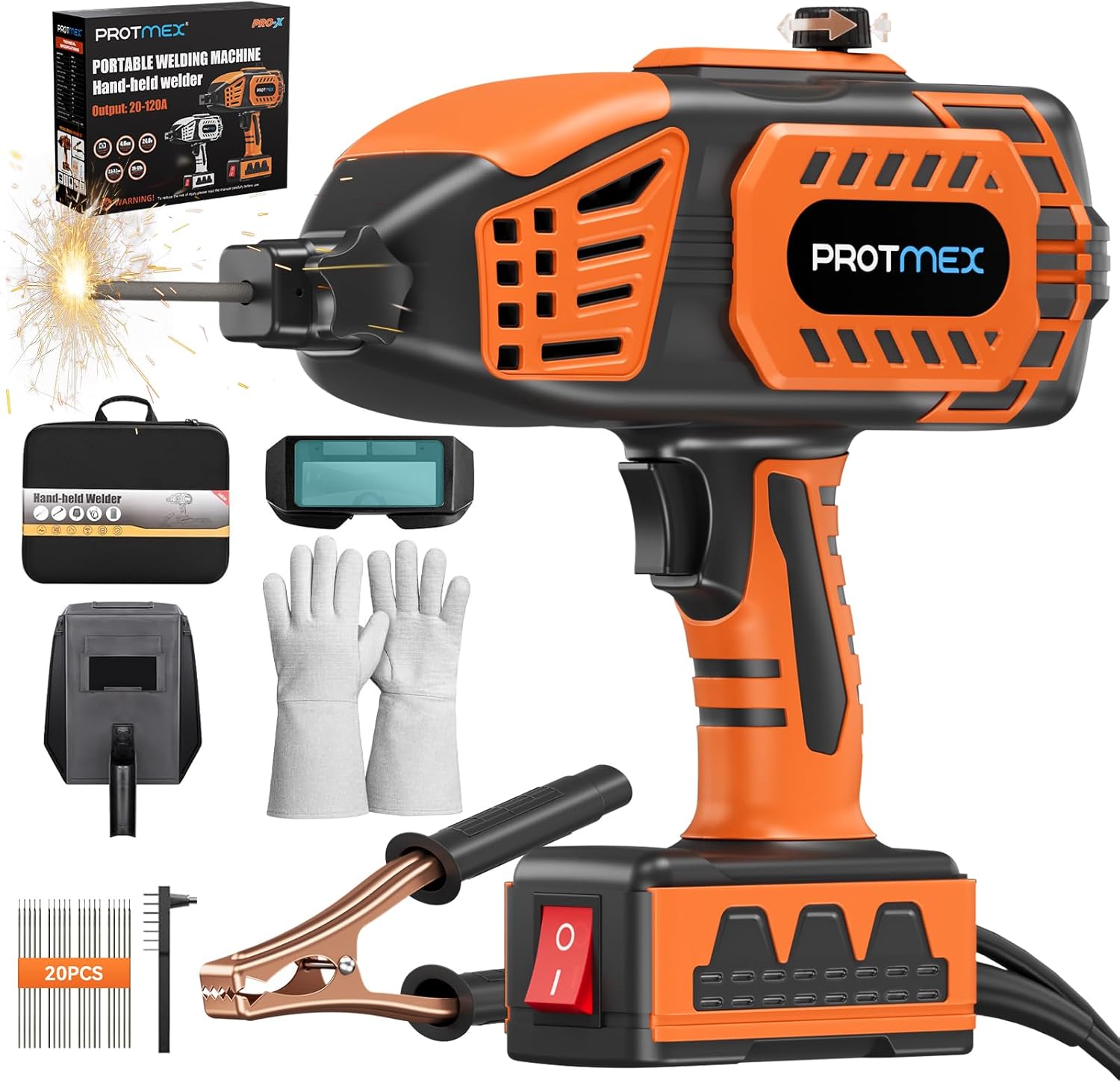 Portable Handheld Welder- 110V Portable Welder Machine IGBT  deal at Amazon