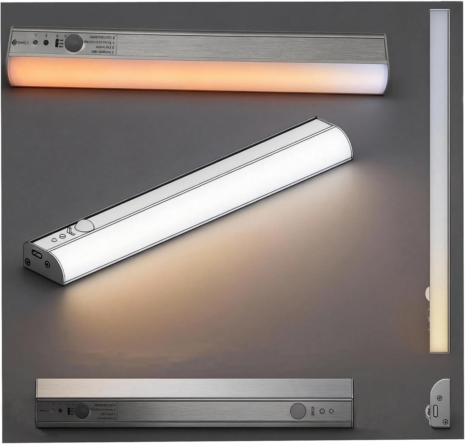 2 Pack Under Cabinet Lights Color Changing, Magnetic LED Clo deal at Amazon