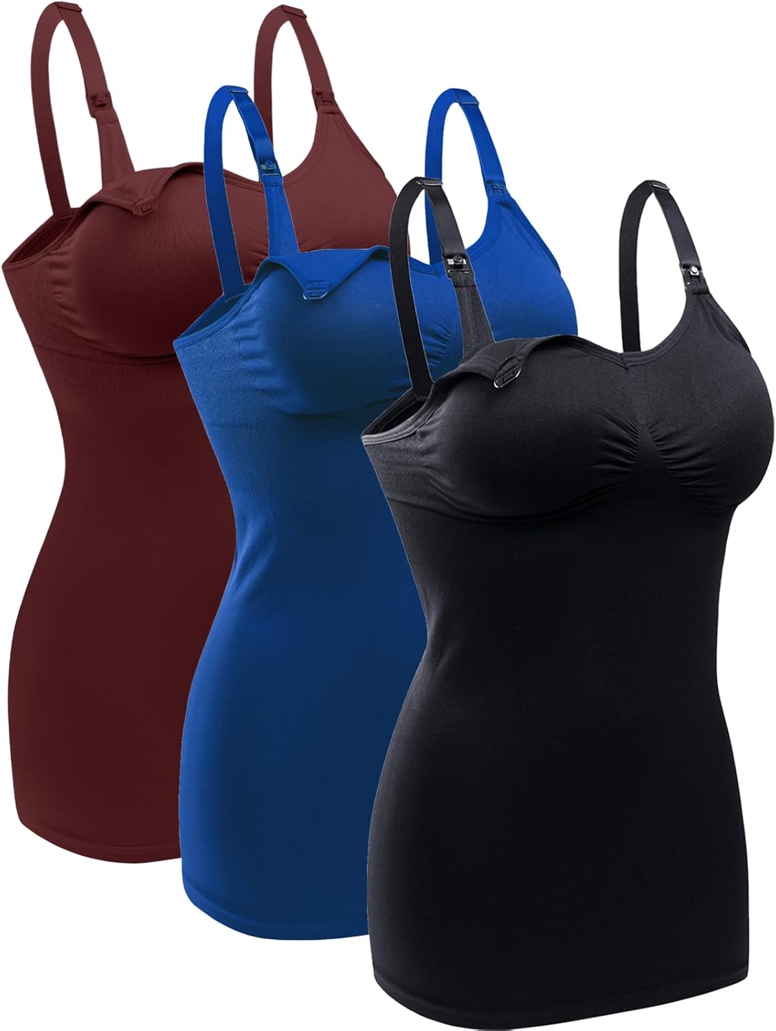 Womens Nursing Tank Tops Built in Bra for Breastfeeding Mate deal at Amazon
