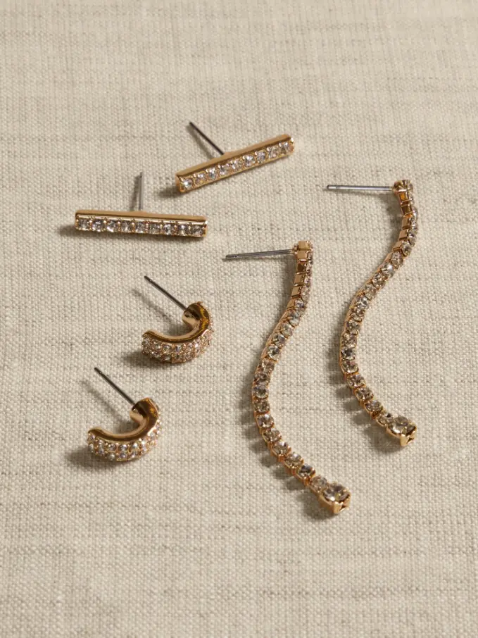 Bar Pave Earrings Multipack Deal at Banana Republic: Save 71%