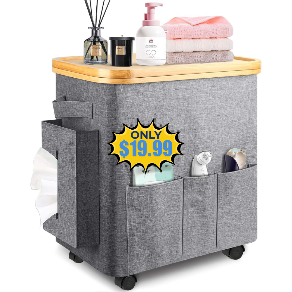 Laundry Basket with Wheels, 52L Deal: Save with Promo Code