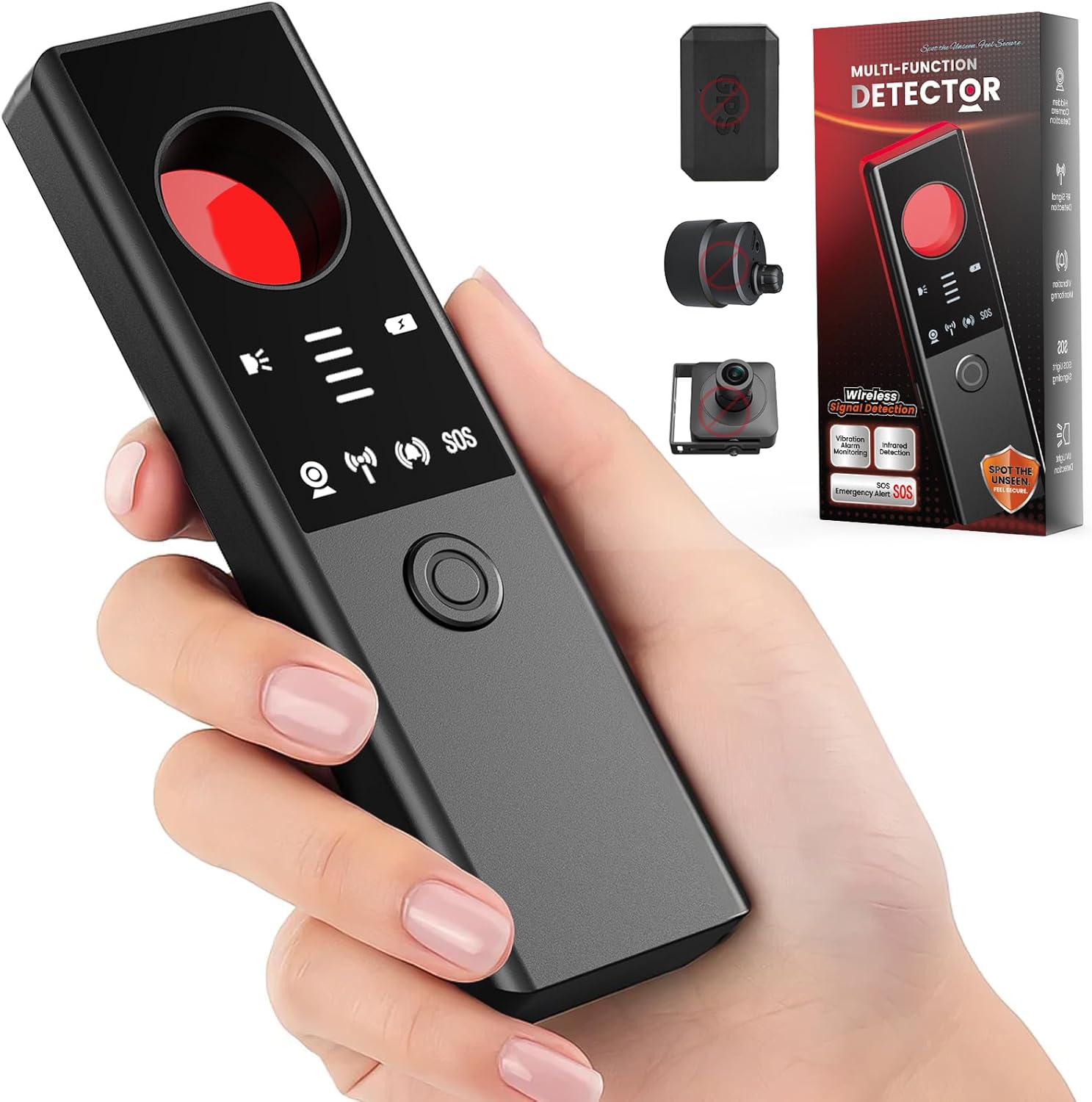Anti-Spy Hidden Camera Detector - 6-in-1 GPS Tracker & Bug D deal at Amazon