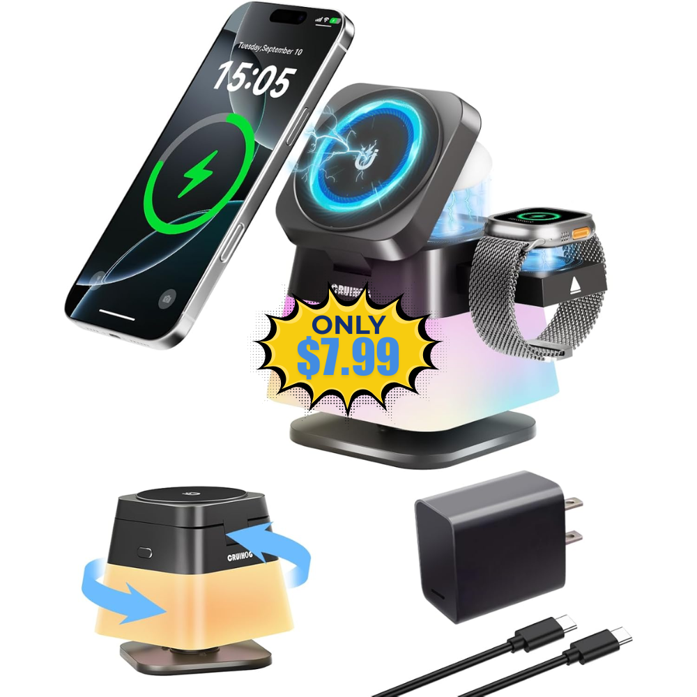 4 in 1 Wireless Charging Station Deal: Save at SHOP HERE