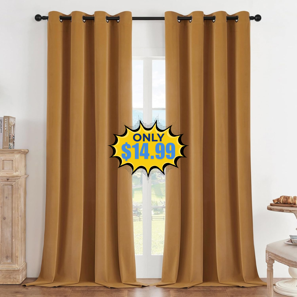 Joydeco Blackout Curtains 108 Inch 2 Panels Deal: Save 30%