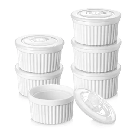 6-Pack Vancasso 8 oz Ramekin w/ Lid deal at Amazon
