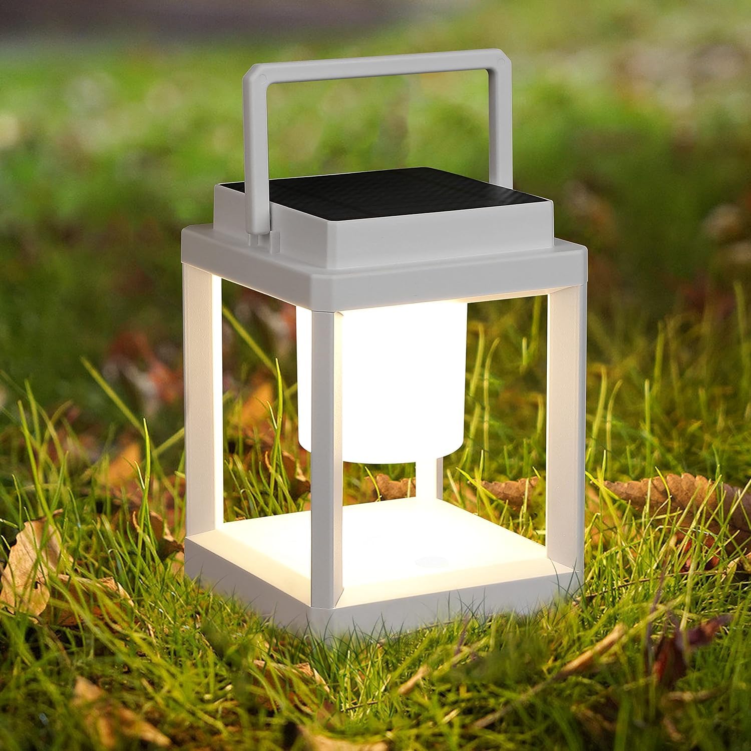 DAKAFUL Outdoor Table Lamp, Led Lamps for Nightstand, Solar deal at Amazon