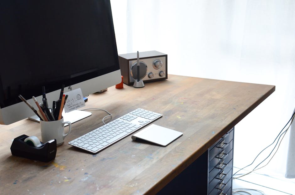 32-Inch Computer Desk with Drawers Only