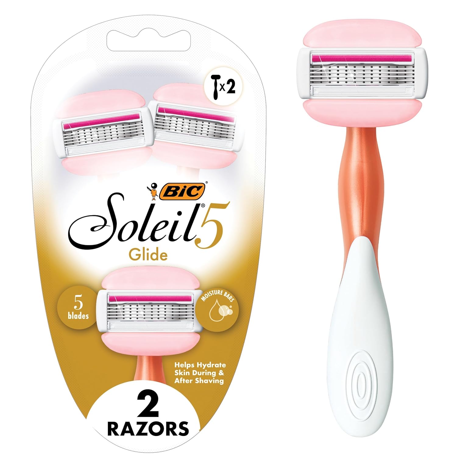 BIC Soleil Glide Disposable Razors for Women 2Ct as low as