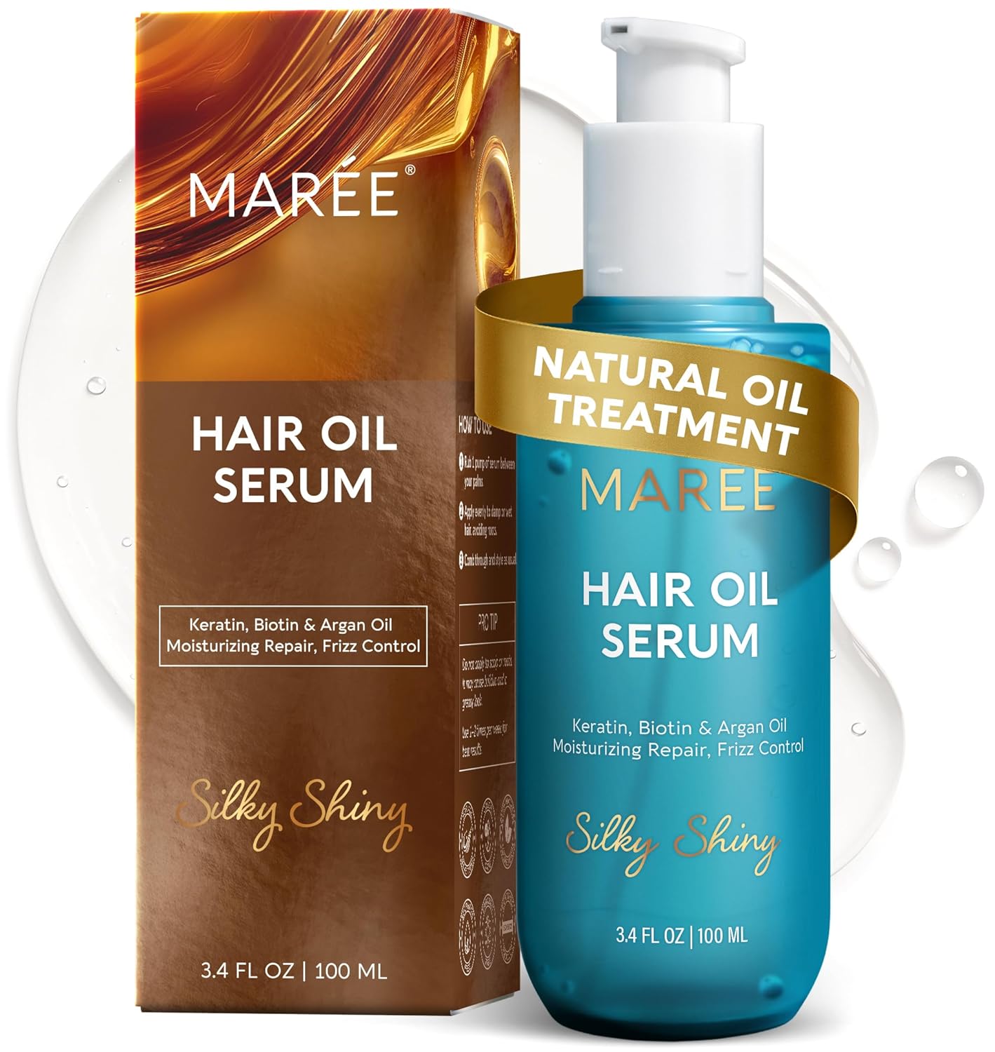 MAREE Hair Oil With Keratin & Biotin Only