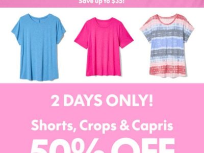 60% off tops & more today at Lane Bryant
