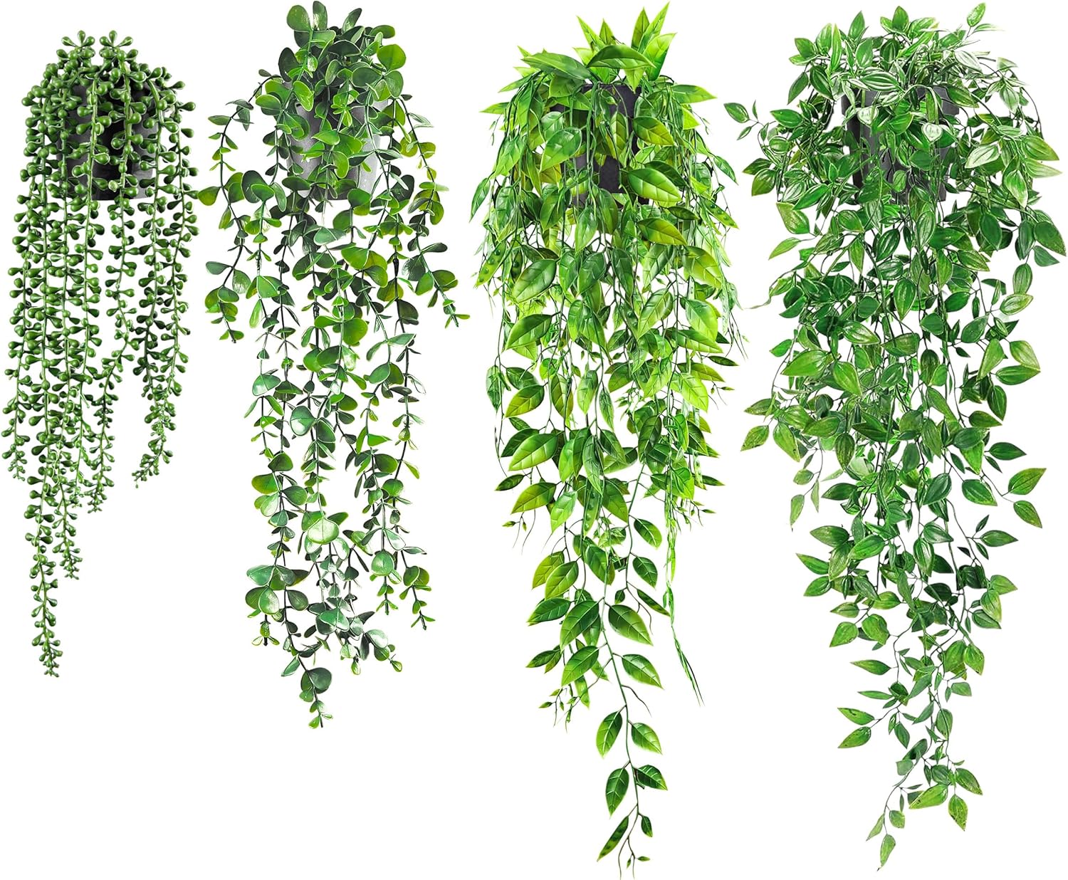 USLAI Artificial Hanging Plants Vine, Fake Potted Greenery F deal at Amazon
