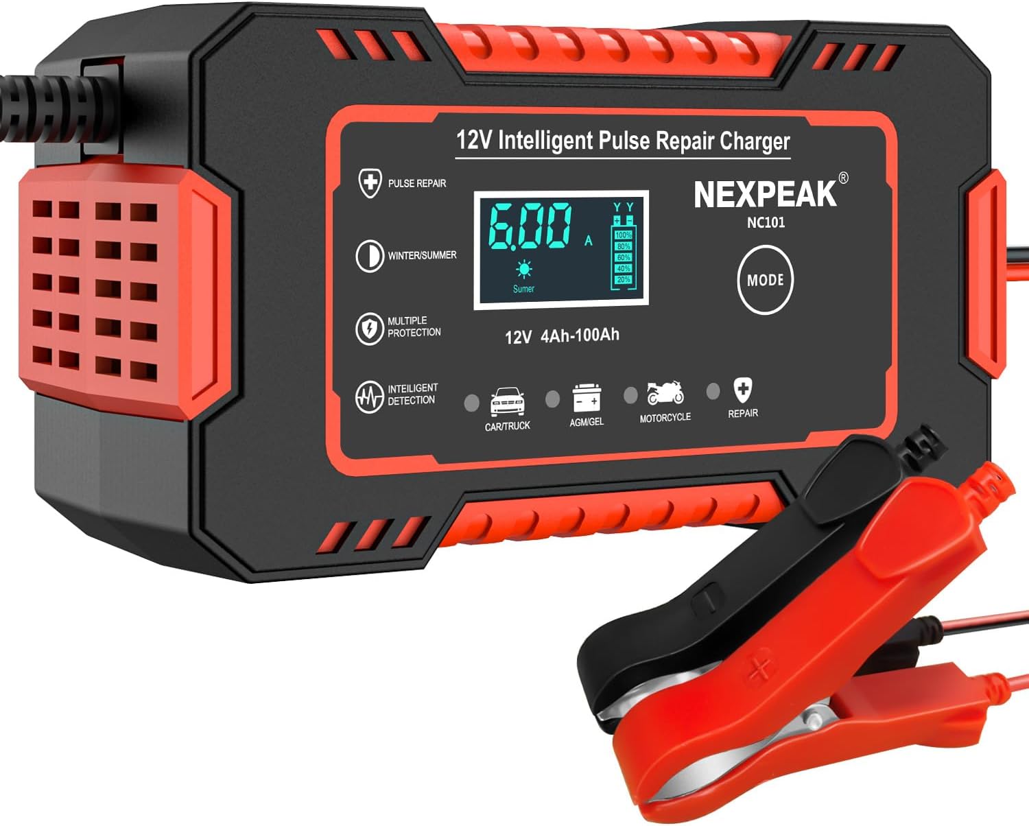 Car Battery Charger, 12V 6A Smart Battery Trickle Charger Au deal at Amazon