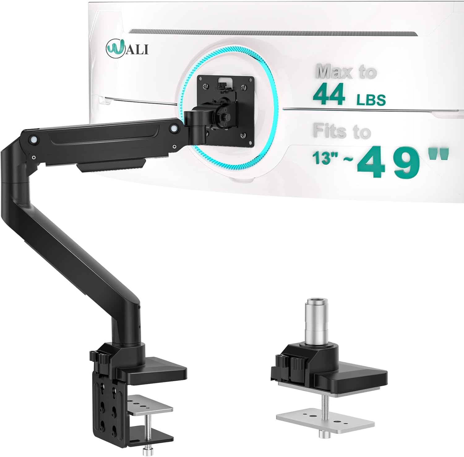 WALI Ultrawide Single Monitor Arm for 13-49 Inch Heavy Duty  deal at Amazon