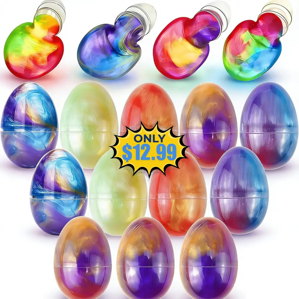 Gytera 12 Pcs Eggs Squishies Slime Kit Deal: Save 57%