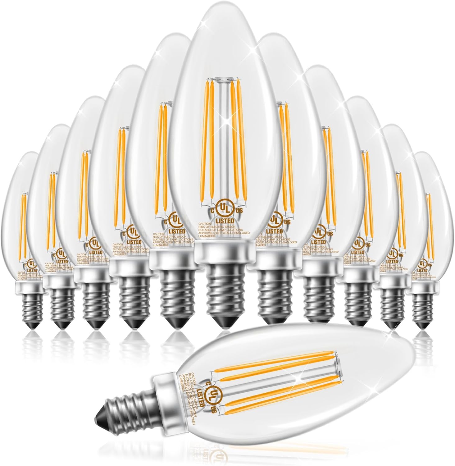 DAYBETTER Dimmable E12 Candelabra LED Light Bulbs, Chandelie deal at Amazon