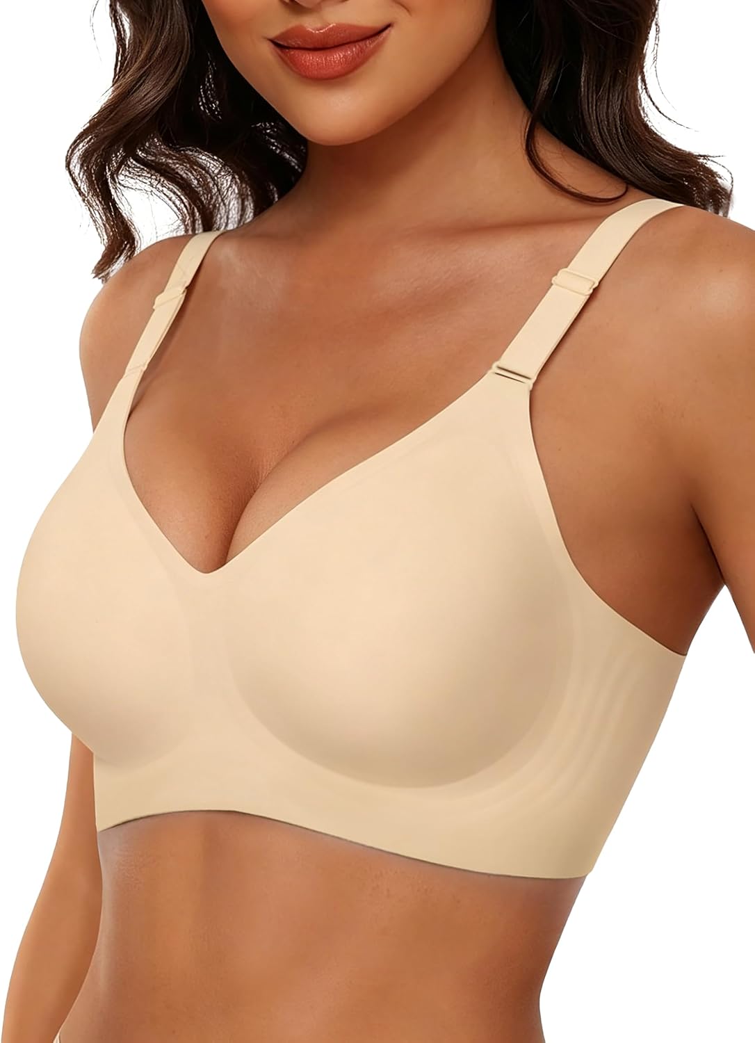 VRVOICE Womens Wireless Bras Seamless No Underwire Comfortab deal at Amazon