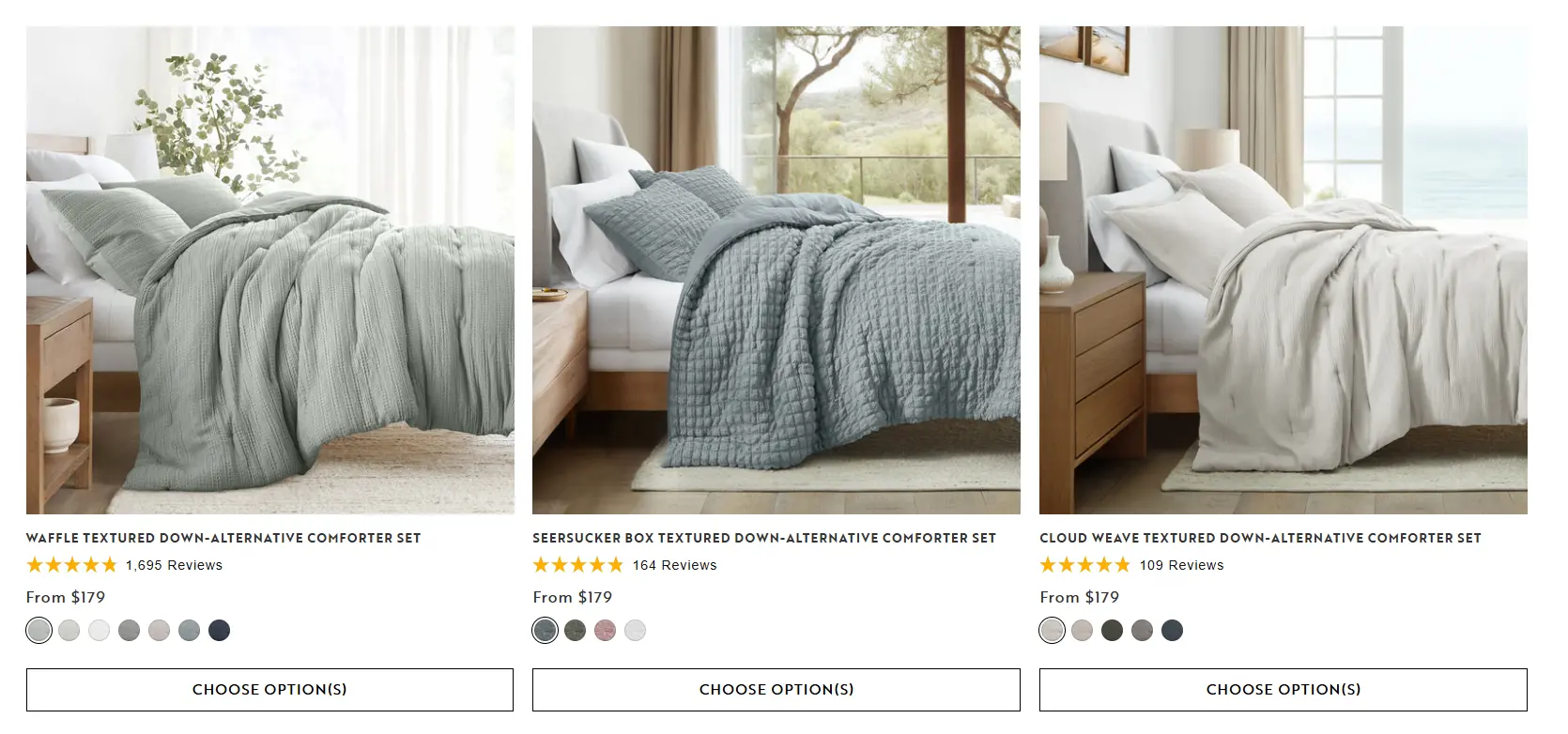 Textured Down-Alternative Comforter Set Deal: Save $130.67 at Linens