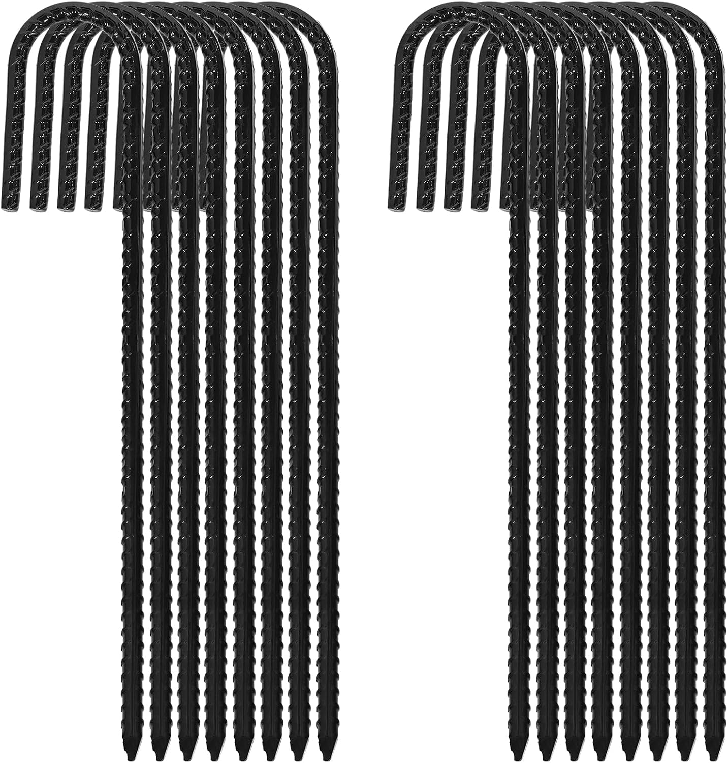 ERYTLLY 12In Rebar Stakes J Hook Heavy Duty Galvanized Metal deal at Amazon