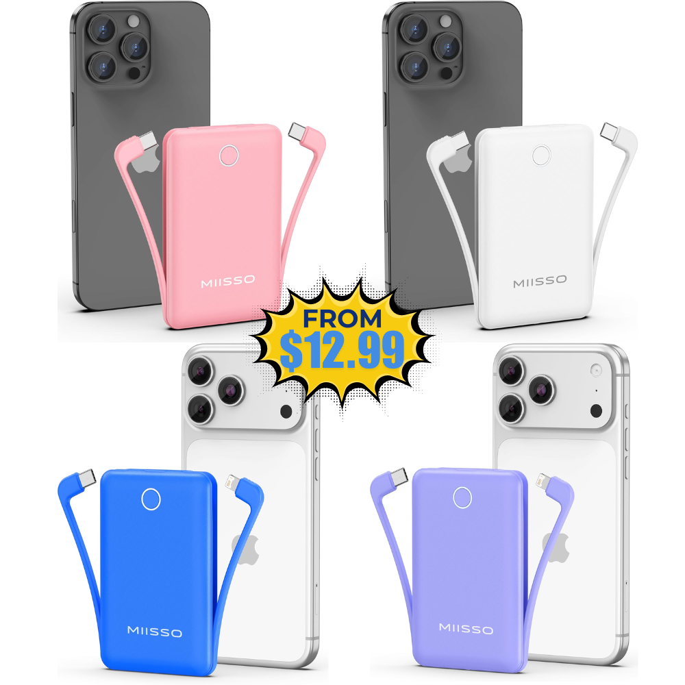 miisso Slim Portable Charger Deal: Save 50%