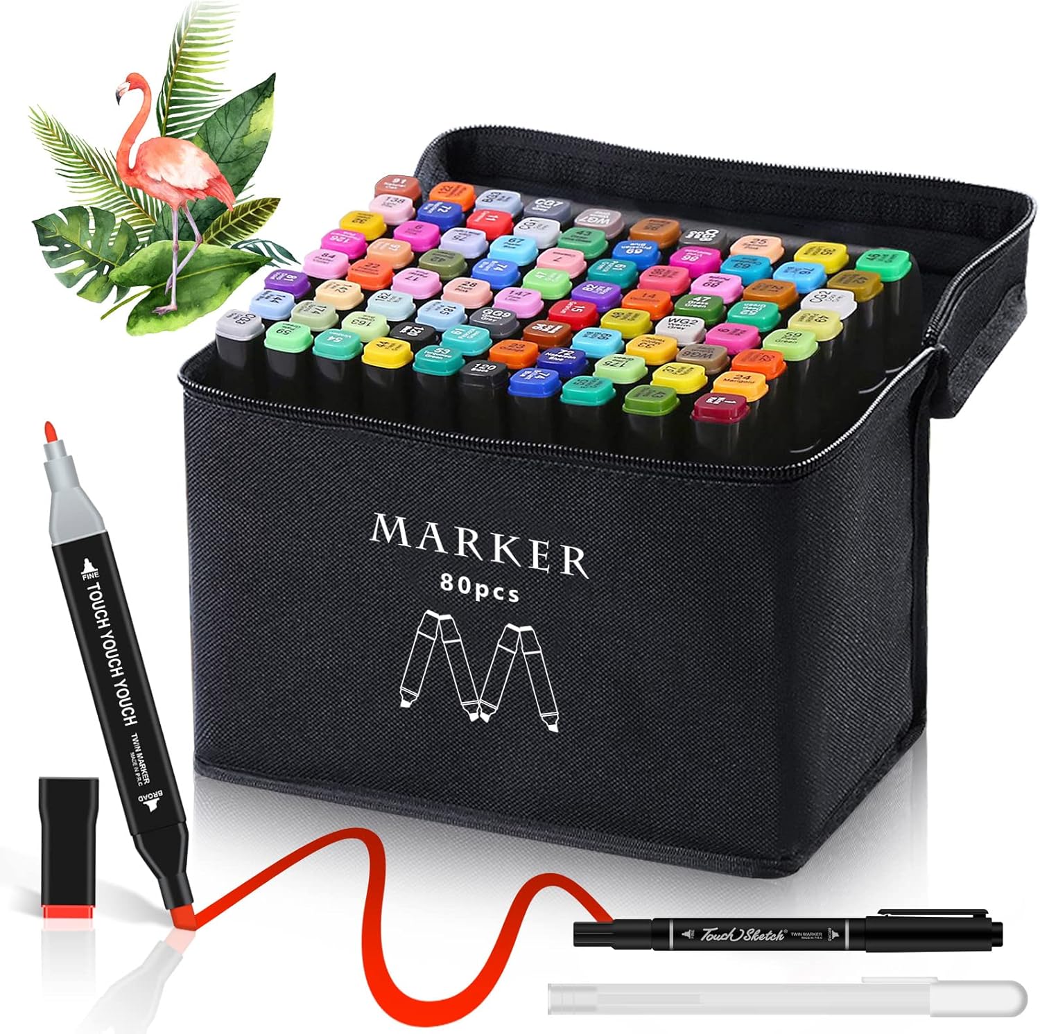 AdamStar Alcohol Markers, 80 Colors Dual Tip Art Markers for deal at Amazon