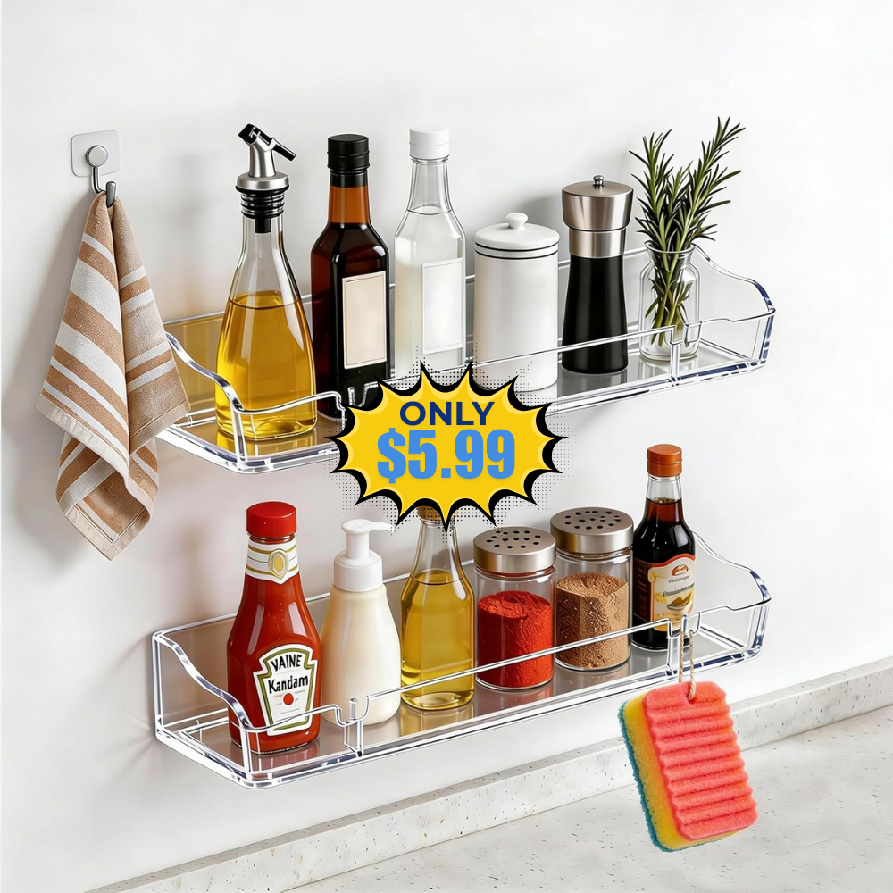 2 Floating Acrylic Shelves Deal: Save 23%