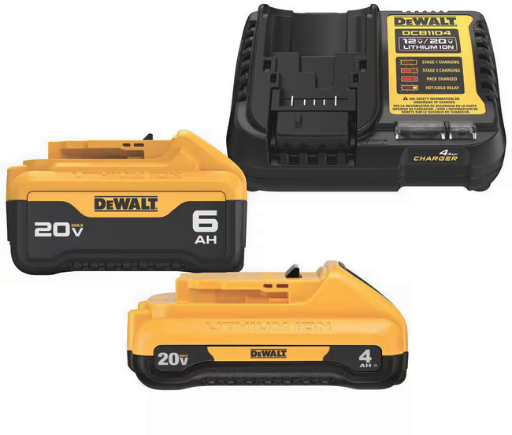 Home Depot Home Pick: DEWALT 20V MAX Lithium-Ion 6.0Ah and 4.0Ah Battery for $107 (69% Off) at Home Depot
