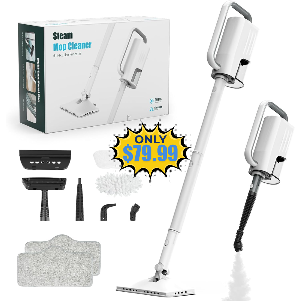 6-in-1 Steam Mop Deal: Save 78%