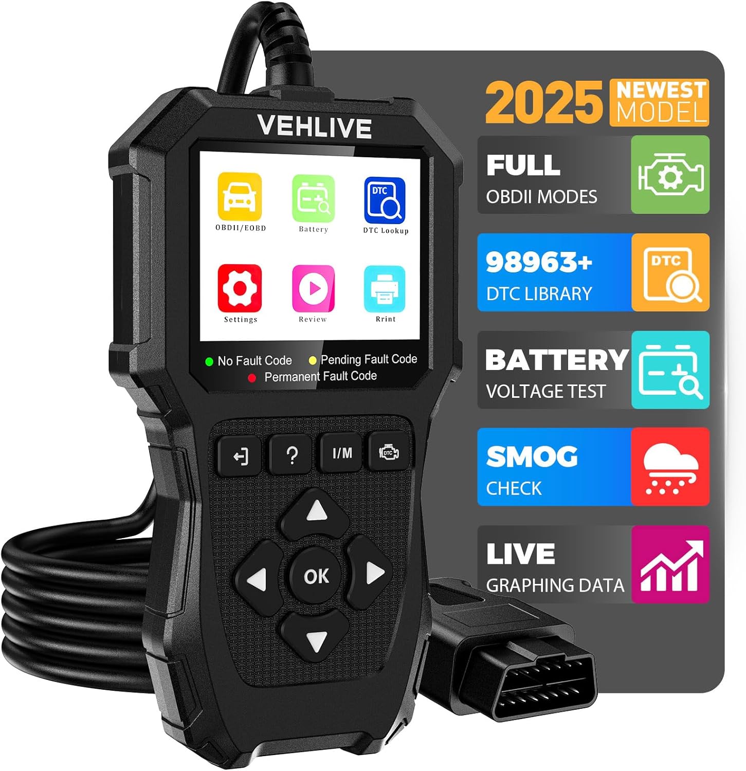 VEHLIVE OBD2 Scanner Diagnostic Tool, Check Engine Light Car deal at Amazon