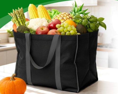 Reusable Grocery Bags 3 Pack with Long Handles Deal