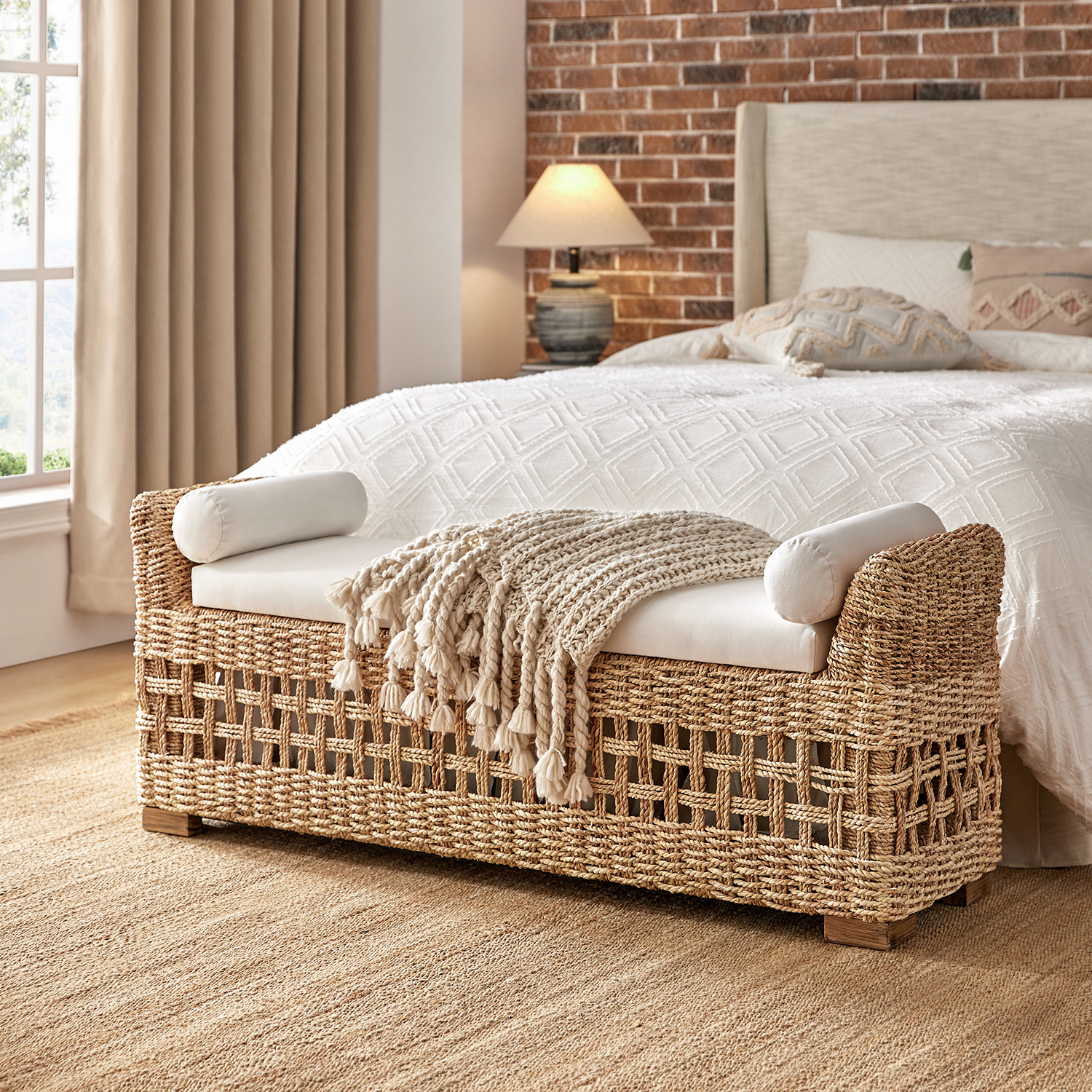Bay Isle Home Anesty Storage Bench at Wayfair