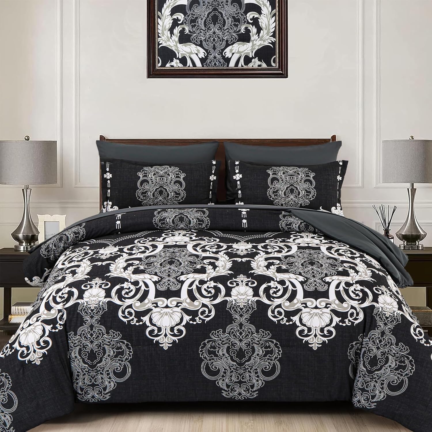Mybedsoul King Size comforter set, 7 Pieces Boho Bed in a Ba deal at Amazon