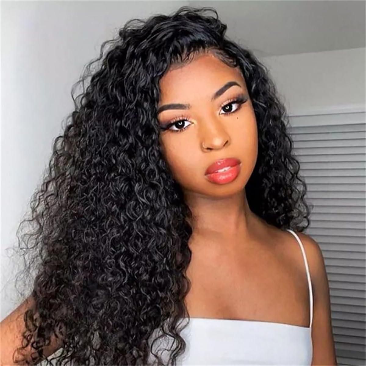SOXSKIX 24 Inch Half Wig Human Hair Water Wave Half Wig 3 in deal at Amazon