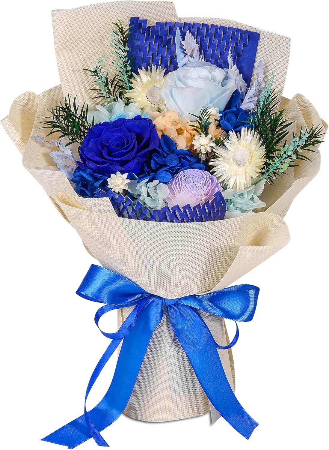 Loveliome Preserved Flowers Bouquet Natural Long Lasting Real Flowers, Forever for $28.38 (5% Off) at Amazon