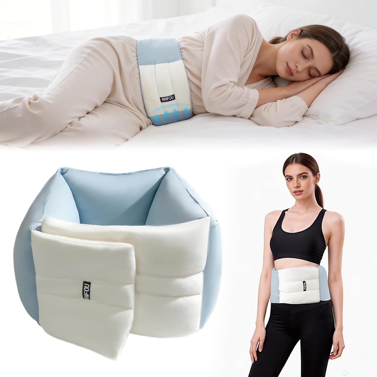 Wnfou Lumbar Support Pillow for Office Chair & Sleeping, Wra deal at Amazon