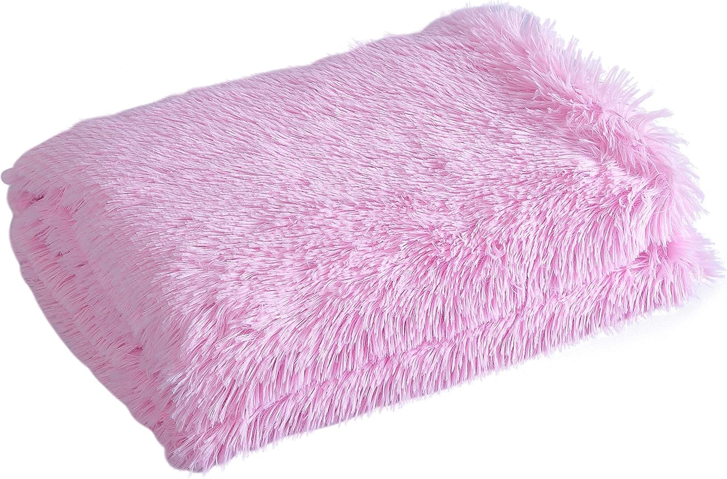 Shaggy Faux Fur Throw Blanket 60" x 70" – Ultra Soft Fluffy  deal at Amazon