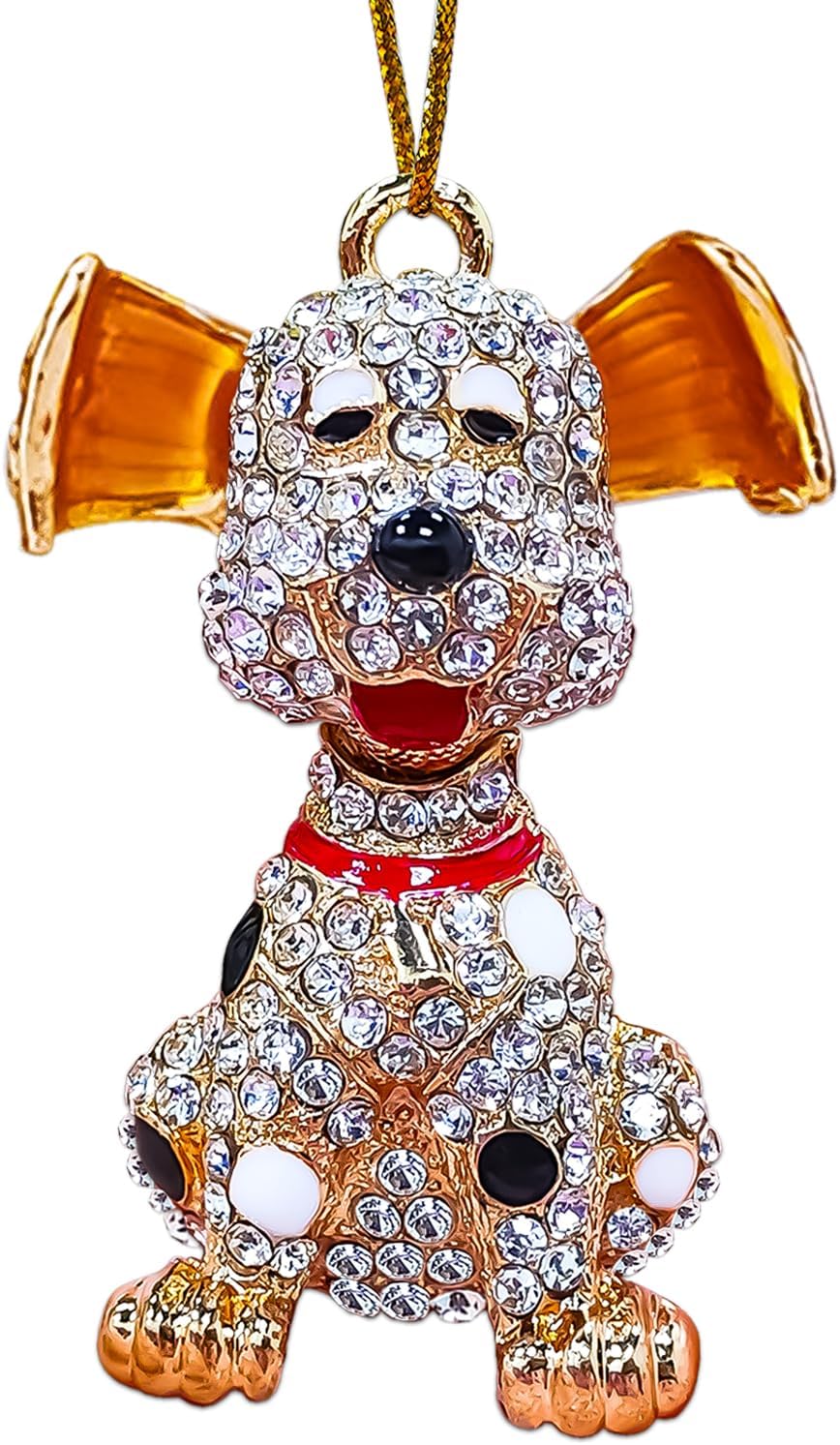 Dog Ornaments for Christmas Tree, Handmade Metallic Ornament deal at Amazon