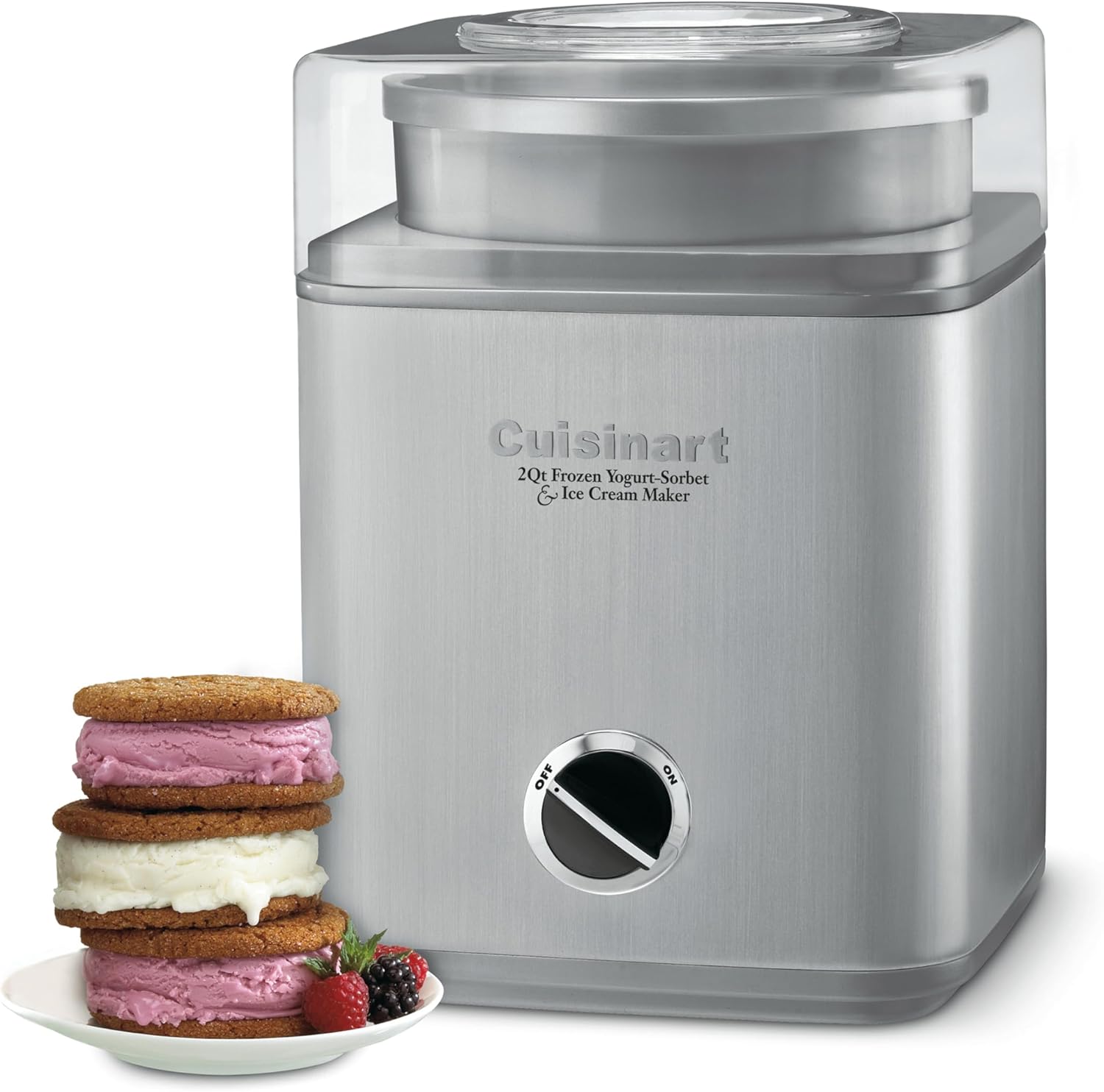Cuisinart Ice Cream Maker Machine, 2-Quart Ice Cream, Sorbet deal at Amazon