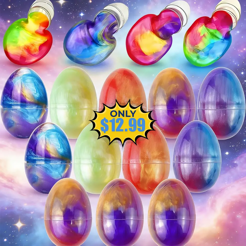 Gytera 12 Pcs Easter Eggs Squishies Slime Kit Deal: Save 57%