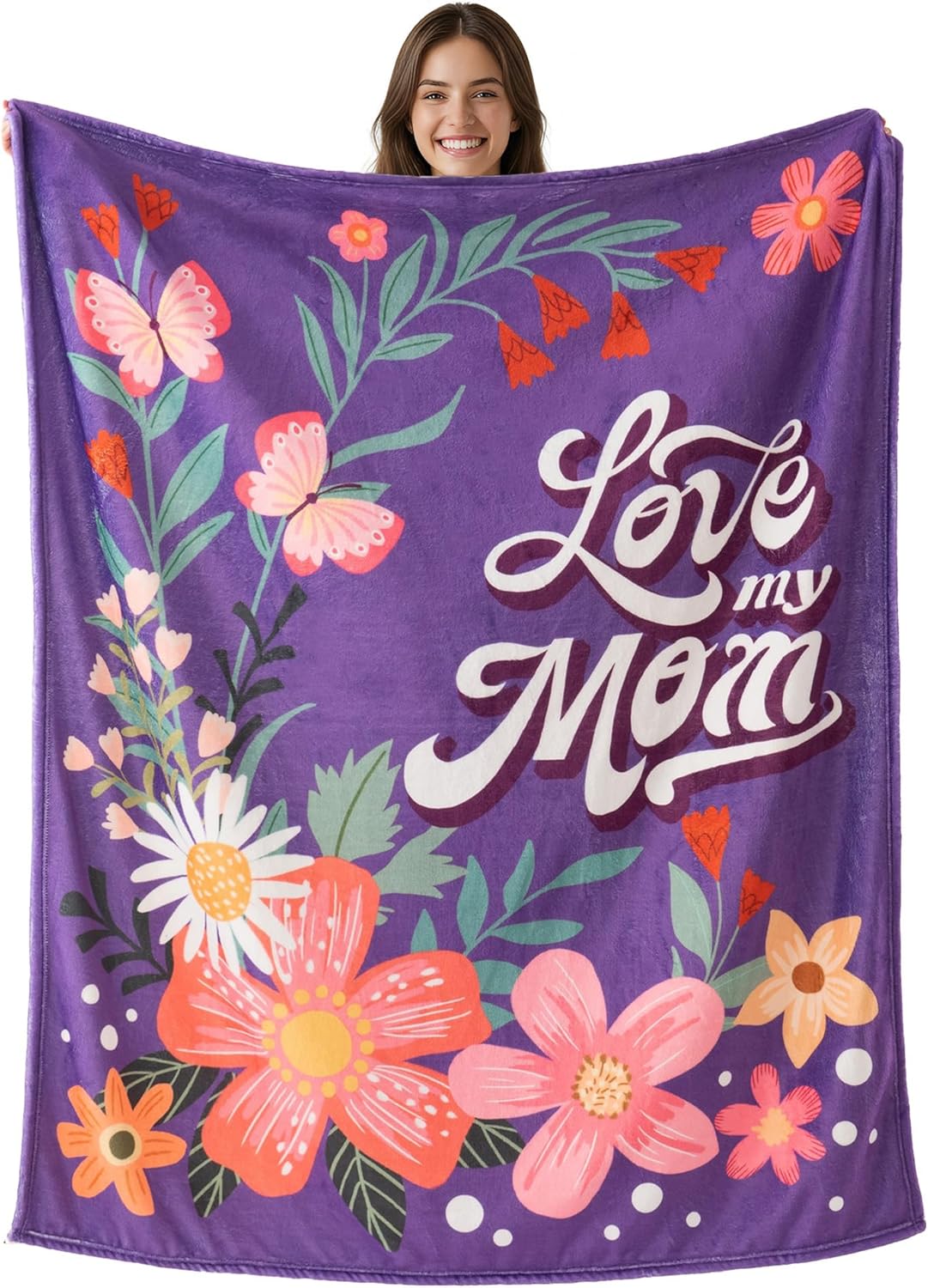 Battilo Mom Blanket Birthday Gifts from Daughter Son, Unique deal at Amazon